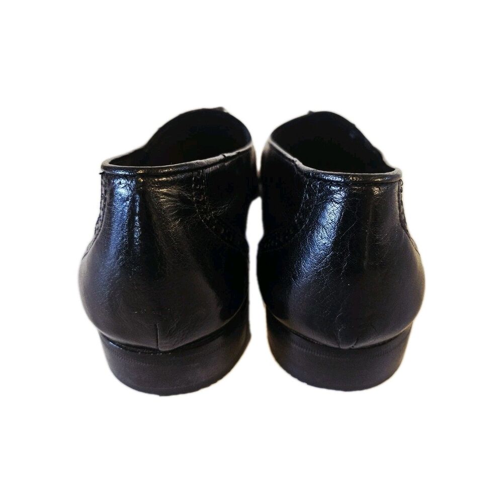 Stanley Blacker Women's Shoes Size Women's 8, Men's 6.5 Black Leather - Picture 5 of 8